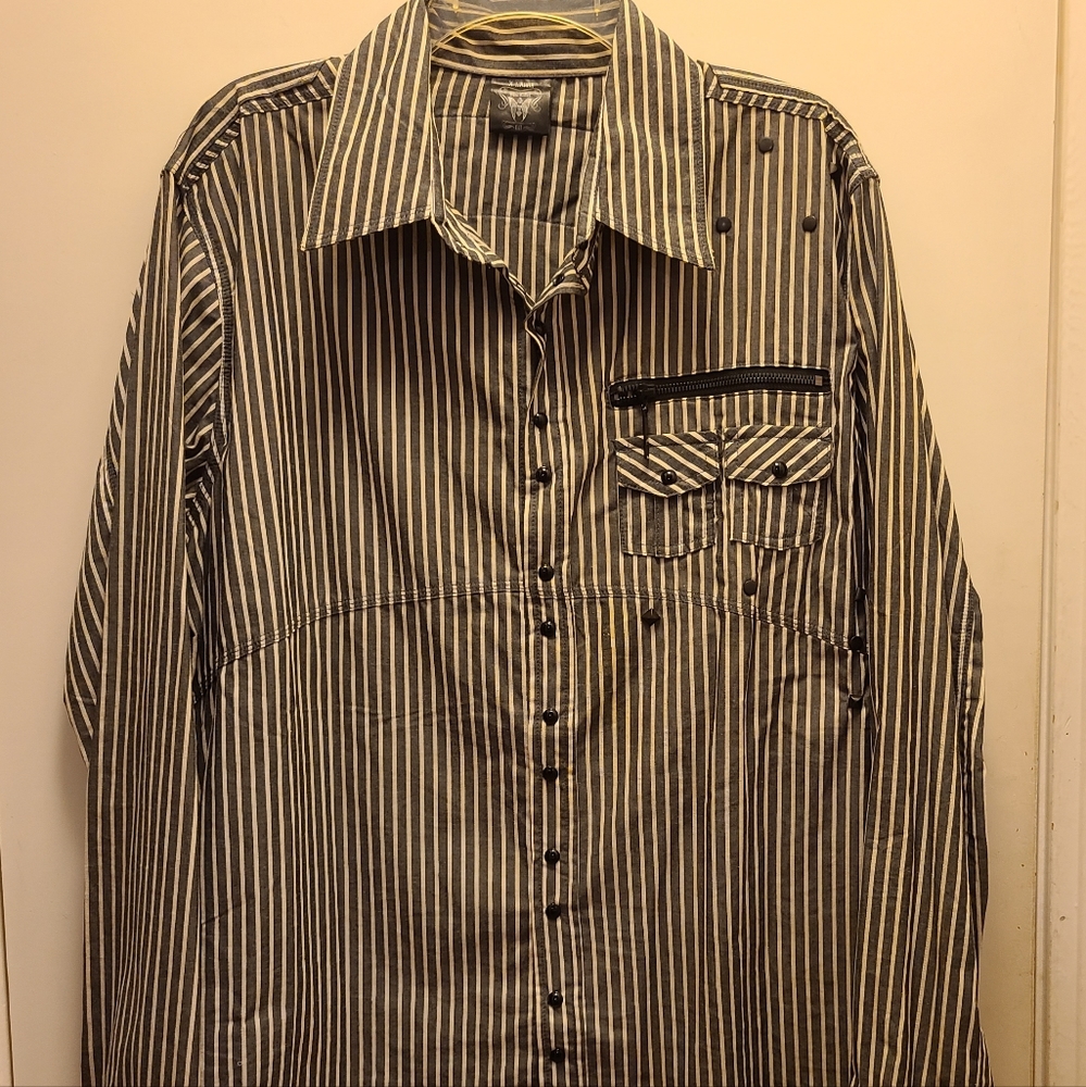 Blac Label black and white long sleeve shirt